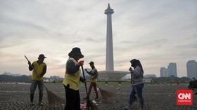 Pemprov DKI Kerahkan 3.395 Personel Kebersihan Saat Malam Tahun Baru