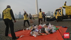 Sampah Malam Tahun Baru Jakarta Capai 130 Ton, Terbesar Pasca Pandemi