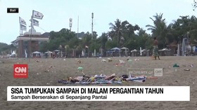 VIDEO: Sisa Tumpukan Sampah Di Malam Pergantian Tahun