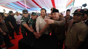 Prabowo Ingin Bantuan Sumber Air Bermanfaat bagi Pertanian Warga