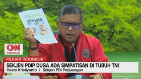 VIDEO: Sekjen PDIP Duga Ada Simpatisan di Tubuh TNI