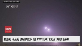 VIDEO: Rudal Hamas Bombardir Tel Aviv Tepat pada Tahun Baru