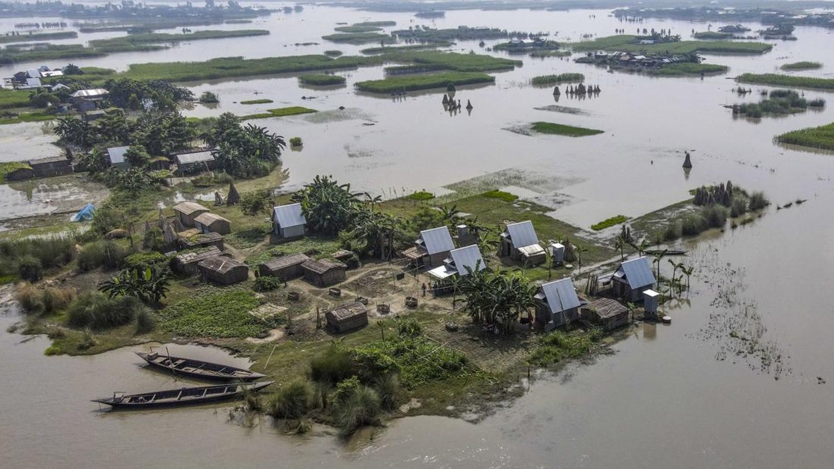 FOTO: Khudi Bari, Rumah Mungil Tahan Banjir di Bangladesh