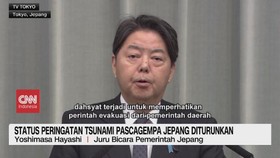 VIDEO: Status Peringatan Tsunami Pascagempa Jepang Diturunkan