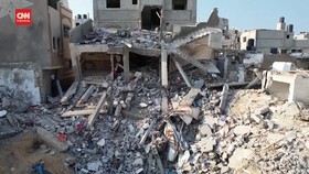 VIDEO: Kehancuran Deir al-Bahal Dihantam Serangan Udara Israel