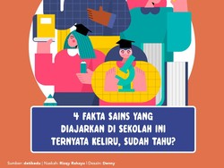 Infografis: 4 Fakta Sains yang Diajarkan di Sekolah Ini Keliru, Sudah Tahu?