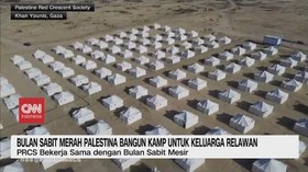 VIDEO: Bulan Sabit Merah Palestina Bangun Kamp Untuk Keluarga Relawan