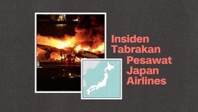 INFOGRAFIS: Kronologi Japan Airlines Terbakar usai Tabrak Pesawat Lain