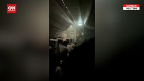 VIDEO: Kepanikan Penumpang Japan Airlines saat Pesawat Terbakar