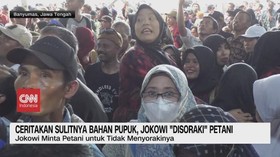 VIDEO: Ceritakan Sulitnya Bahan Pupuk, Jokowi 'Disoraki' Petani