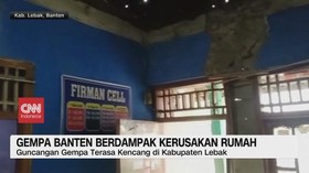 VIDEO: Gempa Banten Berdampak Kerusakan Rumah