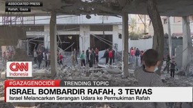 VIDEO: Israel Bombardir Rafah, 3 Tewas