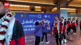 VIDEO: Timnas Palestina Tiba di Qatar Jelang Piala Asia 2023