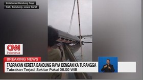 VIEO: Breaking News! Tabrakan KA Bandung Raya dan Kereta Turangga