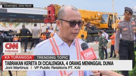 VIDEO: Tabrakan Kereta di Cicalengka, 4 Orang Meninggal Dunia