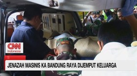 VIDEO: Jenazah Masinis KA Bandung Raya Dijemput Keluarga