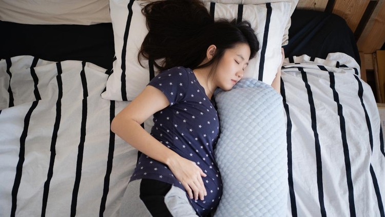 Ilustrasi Ibu Hamil Tidur Ilustrasi Ibu Hamil Tidur