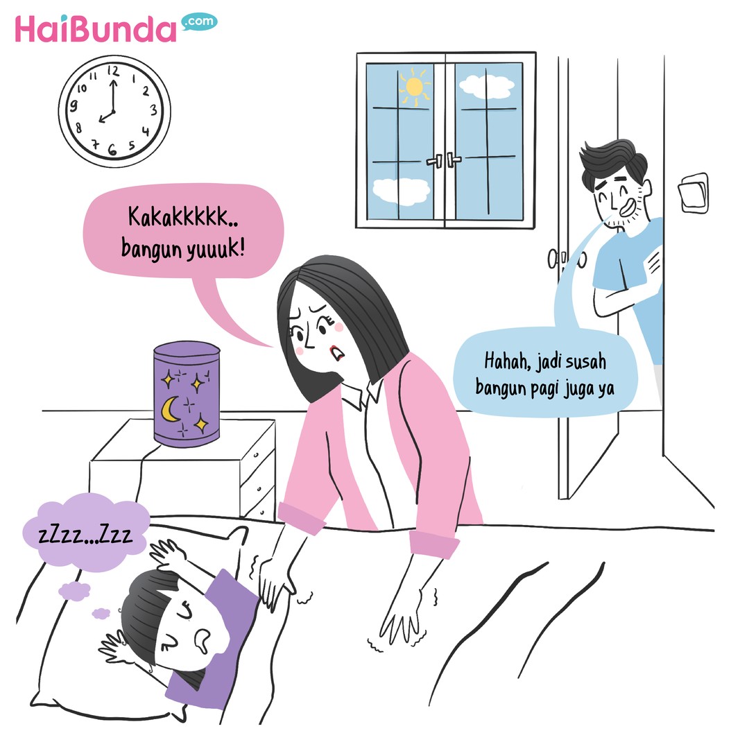 Selama libur sekolah, Si Kakak jadi bebas tidur malam. Tapi rupanya, hal ini bikin Bubun dan Ayah jadi kewalahan mengatur jadwalnya saat masuk sekolah kembali.