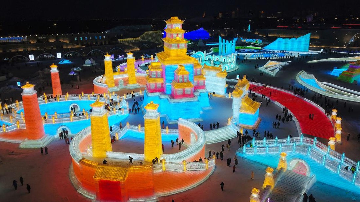 FOTO: Kota Es Harbin China dan Lonjakan Turis Saat Libur Tahun Baru