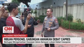 VIDEO: Ribuan Personel Gabungan Amankan Debat Capres