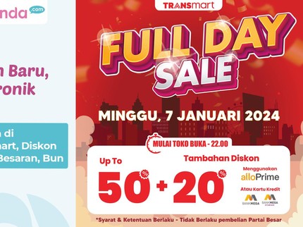 Tahun Baru, Elektronik Baru! Belanja di Transmart, Diskon Besar-Besaran, Bun