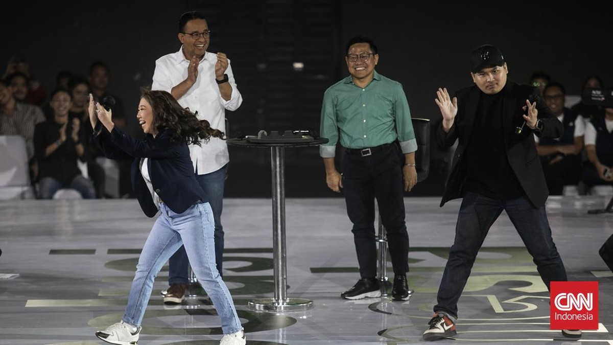FOTO: 'Goreng-menggoreng' ala Anies-Muhaimin di Resolusi Indonesia