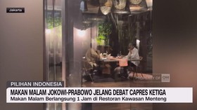 VIDEO: Makan Malam Jokowi-Prabowo Jelang Debat Capres Ketiga