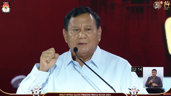 Tutup Debat Capres, Ini Pernyataan Pamungkas Prabowo