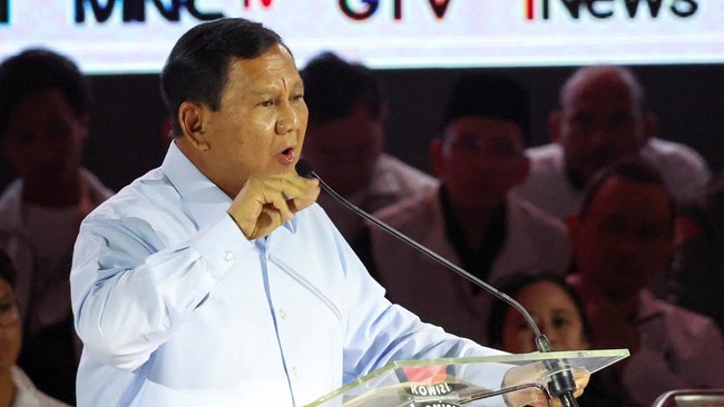 Capres nomor urut 2 Prabowo Subianto masih mendapat sentimen negatif usai debat capres ketiga yang digelar Minggu (7/1). Simak alasannya.
