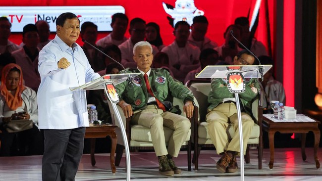 Drone Emprit mengungkap Prabowo Subianto paling banyak dapat sentimen negatif dari netizen di antara para capres usai debat ketiga.
