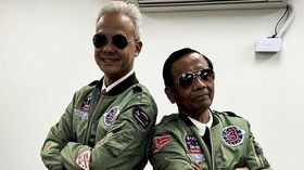 Buatan Lokal, Jaket 'Top Gan' Ganjar-Mahfud Bakal Diproduksi Massal