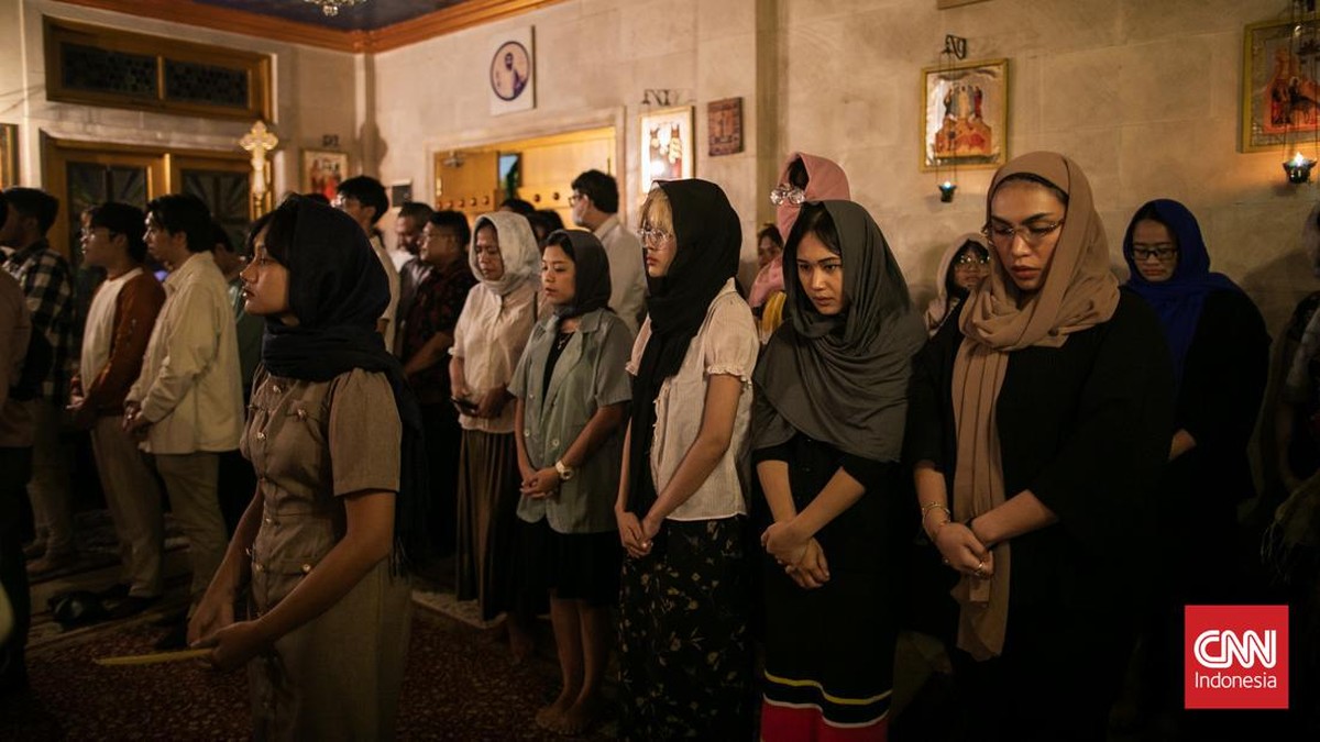 FOTO: Damai Ibadah Natal di Gereja Ortodoks St Thomas Jakarta
