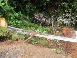 Bus Terjun ke Jurang di Taput gegara Sopir Mengantuk, 2 Tewas-11 Luka