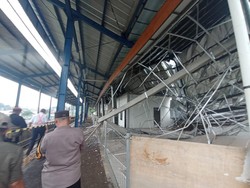 Bangunan Stasiun Maseng Kena Longsor, Perjalanan KA Bogor-Sukabumi Aman