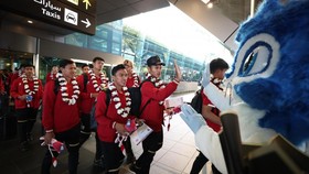 Tiba di Qatar, Timnas Indonesia Disambut Histeria Suporter