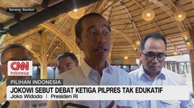 VIDEO: Jokowi Sebut Debat Ketiga Pilpres Tak Edukatif