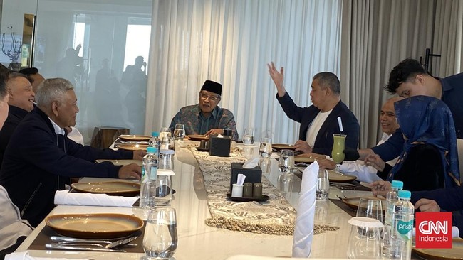 Eks Ketum PBNU Said Aqil mengaku bersimpati kepada Anies Baswedan-Muhaimin Iskandar (AMIN) di Pilpres 2024 usai menemui elite NasDem.