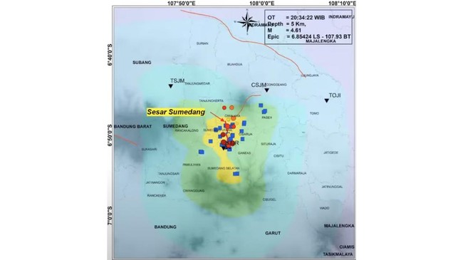 BMKG mengidentifikasi sesar baru bernama Sesar Sumedang yang menjadi dalang gempa Sumedang pada 31 Desember 2023. Berikut fakta soal patahan tersebut.