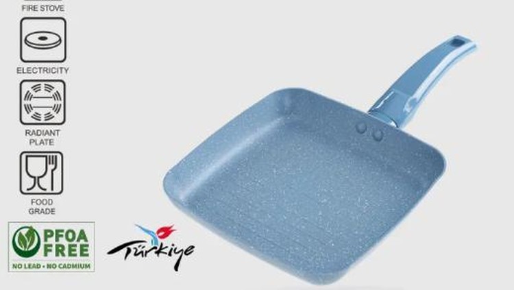 Wajan Panggang Anti Lengket Granite Pero Grill Pan