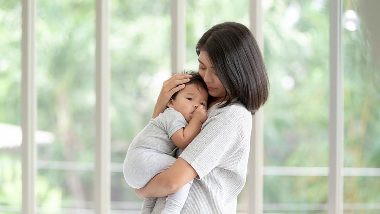 Ilustrasi Ibu dan Bayi