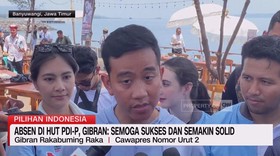 VIDEO: Absen di HUT PDI-P, Gibran: Semoga Sukses Dan Semakin Solid