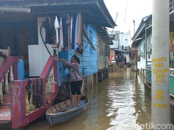 Sungai Batanghari Meluap, 1.586 Rumah di Legok Kota Jambi Terendam Banjir