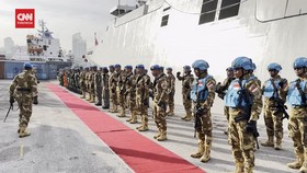 VIDEO: KRI Diponegoro Tiba di Lebanon Gantikan KRI Frans Kaisepo