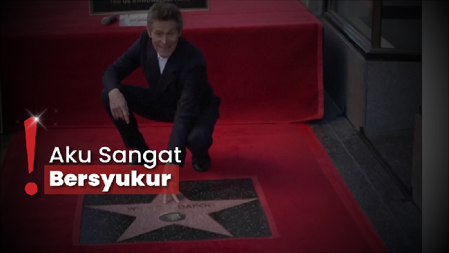 Aktor Willem Dafoe Dapatkan Penghargaan Hollywood Walk of Fame