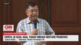 VIDEO: Cerita JK Soal Asal Tanah Ribuan Hektar Prabowo