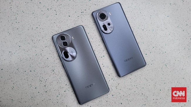 Oppo Reno 11 5G dan Reno 11 Pro 5G resmi meluncur ke pasar Indonesia, Kamis (11/1). Simak spesifikasi dan harga jualnya di sini.