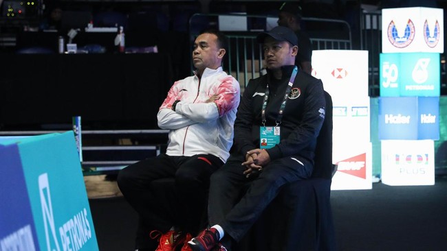 Kepala Bidang dan Pembinaan dan Prestasi PP PBSI Rionny Mainaky memberikan evaluasi setelah Indonesia tanpa wakil di final Thailand Masters 2024.