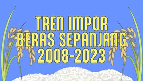 INFOGRAFIS: Tren Impor Beras Sepanjang 2008-2023