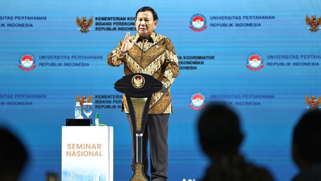 Menhan Prabowo Subianto mengungkapkan, pembangunan tanggul laut raksasa atau giant sea wall sudah dibahas beberapa belas tahun silam namun belum terealisasi.