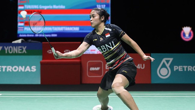 Gregoria Mariska berhasil lolos ke babak 16 besar India Open 2024 usai mengalahkan Sung Shuo Yun.